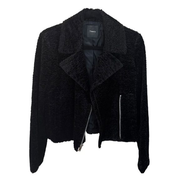 THEORY Faux Fur Jacket size XS - Picture 4 of 10
